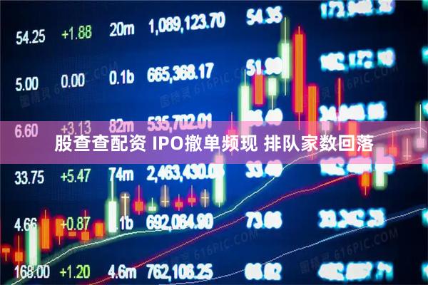股查查配资 IPO撤单频现 排队家数回落